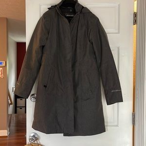 NWOT, Eddie Bauer “Girl On The Go” Insulated Trench coat (with liner)